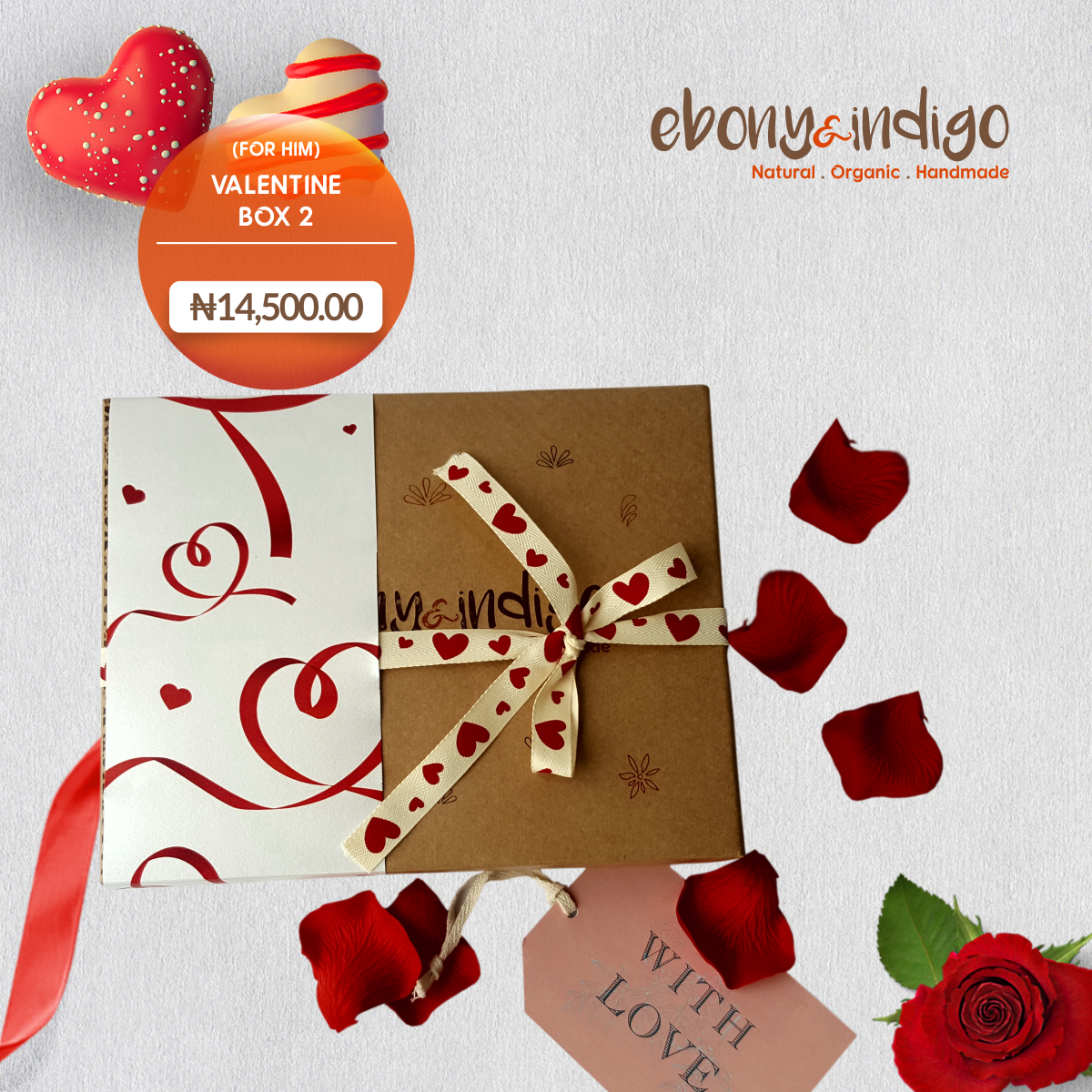 Valentine gift box from Ebony and Indigo - elsieisy blog