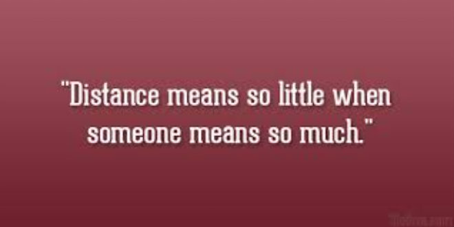 long distance relationship
