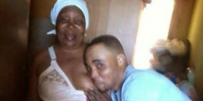 man shares photo of him sucking his mother's breast