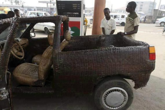 Hand-woven car