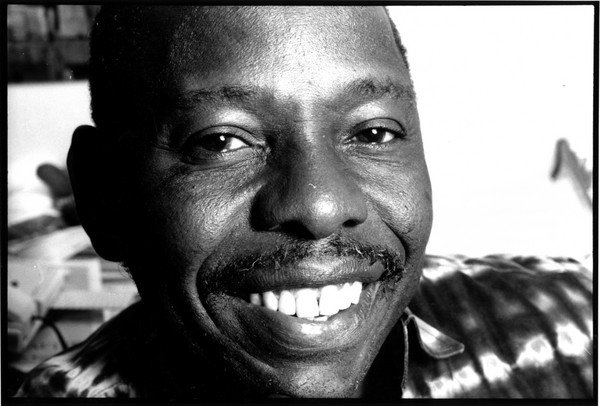 Ken Saro-Wiwa, one of nine Ogoni community activists executed after an unfair trial in 1995.