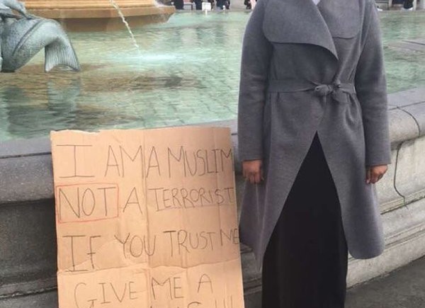 Young Muslim Girl Takes The Fight Against Terrorism To The Streets of London