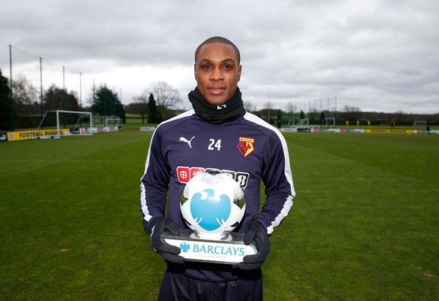 Nigeria’s Odion Ighalo Wins EPL Player Of The Month Award
