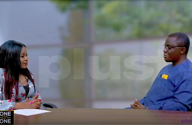 Elsie Godwin and Onyeka Akumah at Plus TV Africa - elsieisy blog