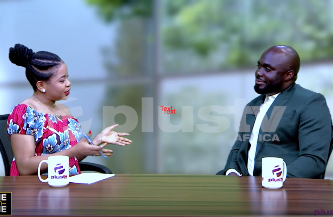 Elsie Godwin and Edose Ohen on One on One set at Plus TV Africa - Elsieisy blog